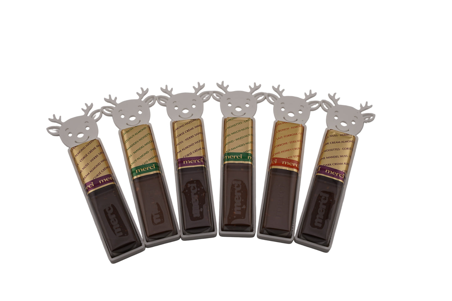 Rentier Hülle für Schokoladenriegel 6Stk.