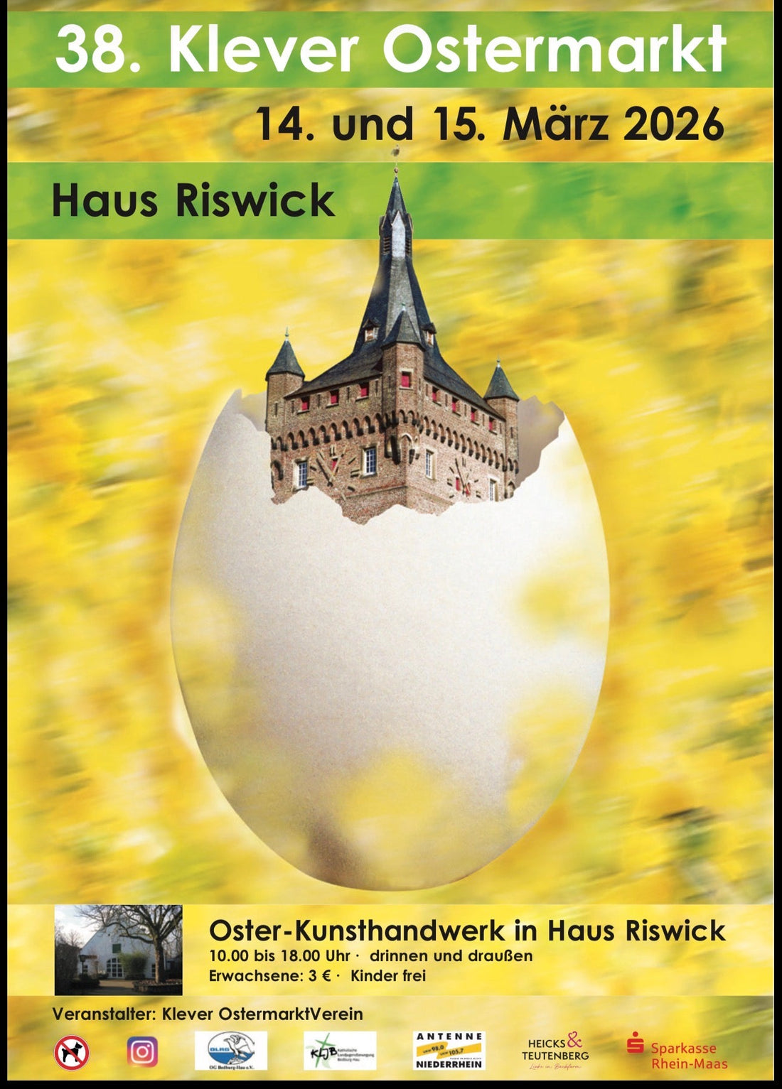 Wir sind beim 38. Klever Ostermarkt dabei! 🐣
