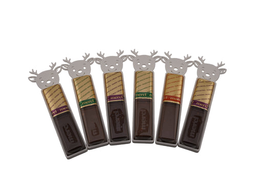 Rentier Hülle für Schokoladenriegel 6Stk.